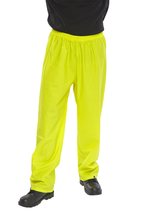 Waterproof Trousers, Yellow - Size Small