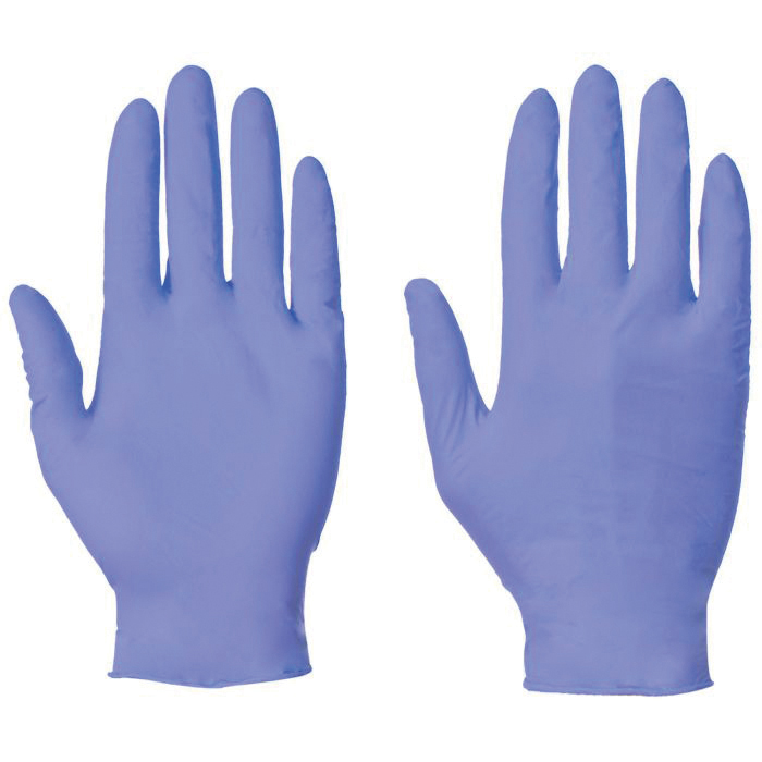 Disposable Nitrile Gloves, Powder-free, Pack of 100 - Small