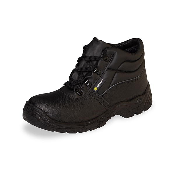 Chukka Full Safety Boot, Black, Size 8 (42)