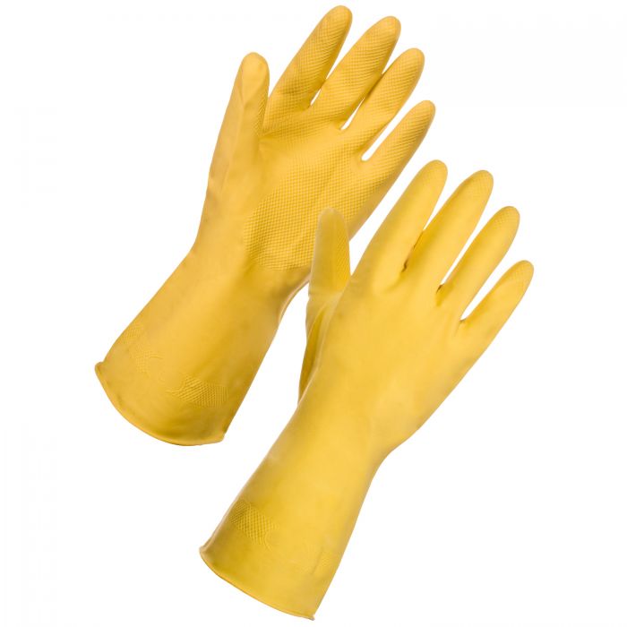 Latex Household Cleaning Gloves, Medium