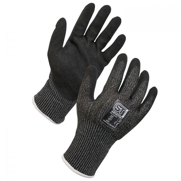 Deflector F Cut Resistant Gloves, Black, Size Large