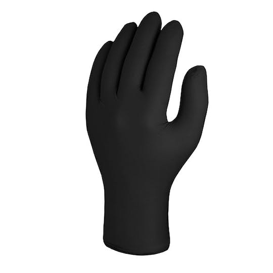 Skytec TX524 Black Disposable, Chemical Splash-Resistant Nitrile Glove - Size Large