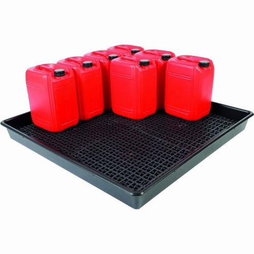 120L, 16 x 25L Drum Tray with Container Stand - 120 x 120 x 12cm