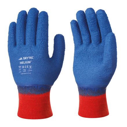 Skytec Helium Blue Latex Coated Gloves - XL