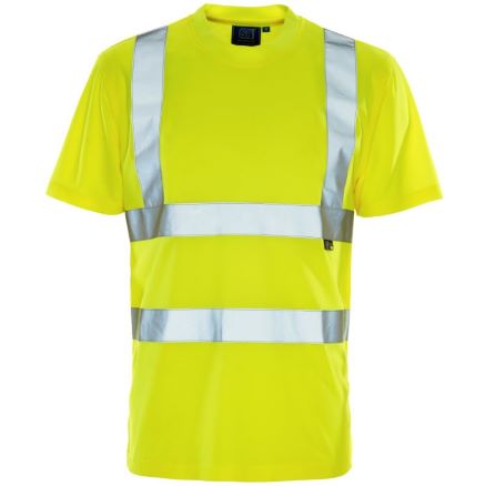 Hi VIS Yellow Bird Eye T-Shirt - 2XL