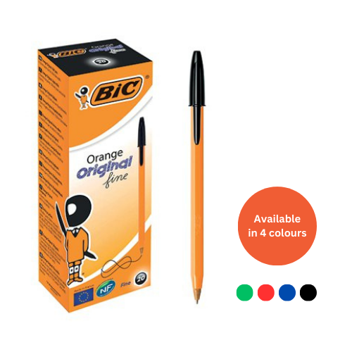 Bic Fine Ballpoint Pen - Black (Pack of 20)