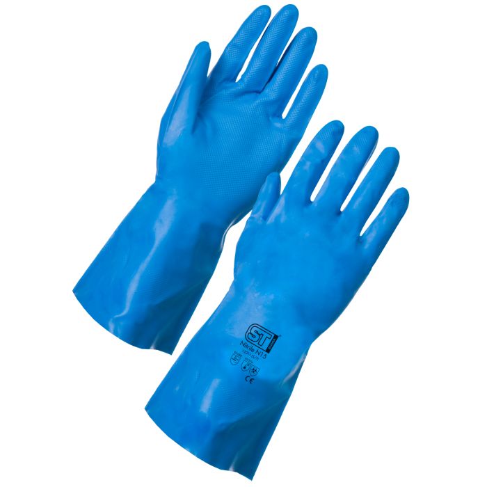 Blue Nitrile N15 Gloves, Pk/12 - 2XL